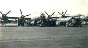 Aircraft of the 315th Bomb Wing, filling up the fuel tanks